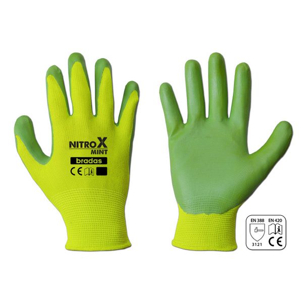 Kesztyű RWNM7 NITROX MINT nitril 7" 24db/kart.