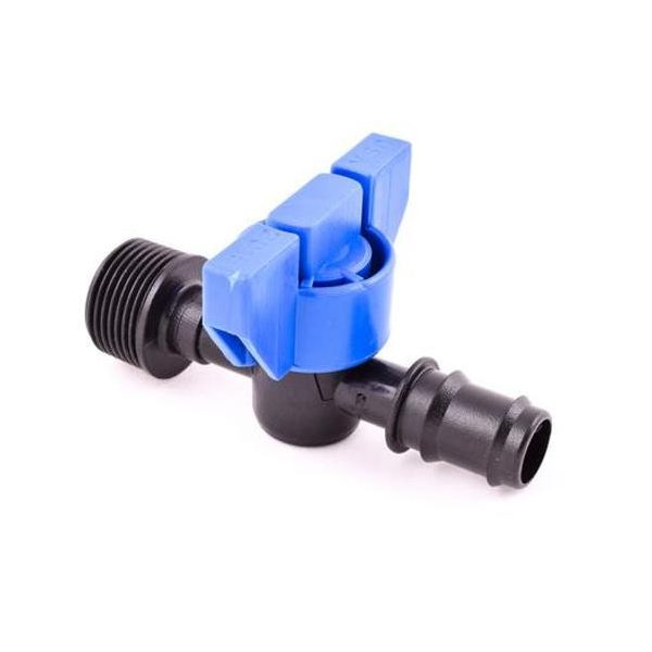 PE csap LPE csőhöz KM 16x3/4" bordás