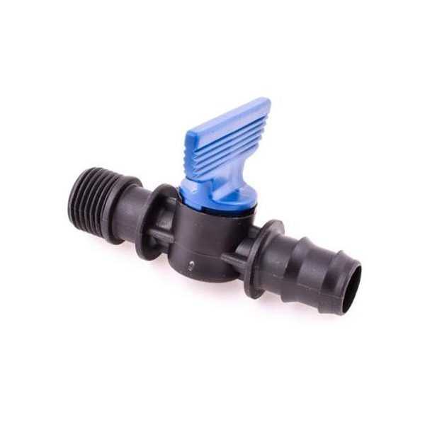 PE csap LPE csőhöz KM 20x1/2" bordás