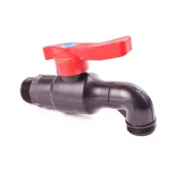   Műanyag Kerti kifolyó csap fém belsővel KK 3/4"x3/4" PN16, 45db/kart