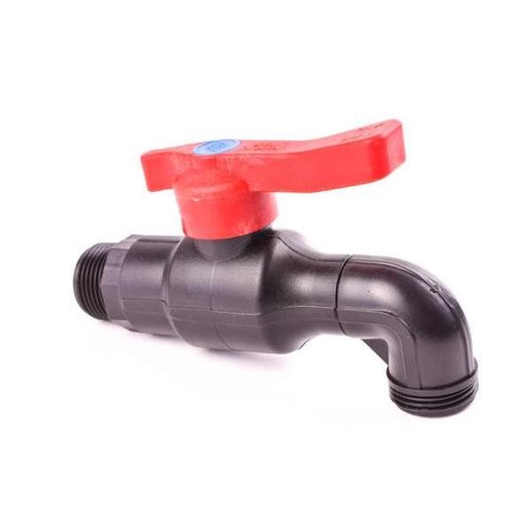 Műanyag Kerti kifolyó csap fém belsővel KK 3/4"x3/4" PN16, 45db/kart