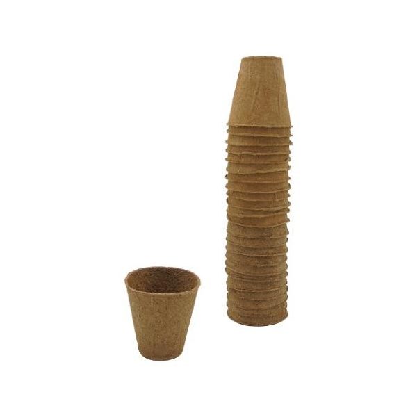 Biológiailag lebomló 100% farost cserép kerek - H6 x O6 cm - 24 x
