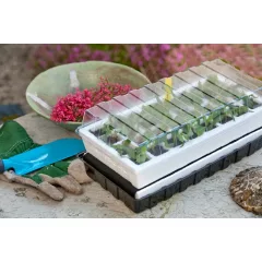   Propagator tetővel 24 rekeszes 18 x 38 x 24,5 cm hungarocell (Nature)