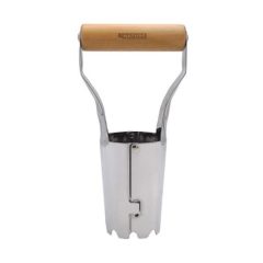   Hagymaültető kézi szerszám (6 cm) 410 rozsdamentes acél,FSC fa nyéllel - H24 x 11,5 cm