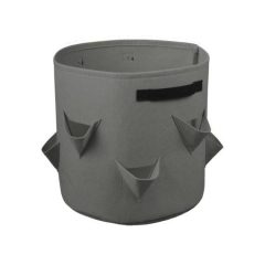 Termesztőzsák szamócához, szürke, 400 g/m2, 35xO35cm, 