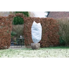   Téli takarófólia zsinórral, fehér átm. D:0,5m, 100cmx80cm, 50g/m2, 3db-os szett / fátyolfólia