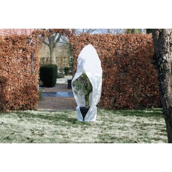Téli fagy elleni takarófólia, cipzárral, D150 cm, 2 m, fehér (Nature)
