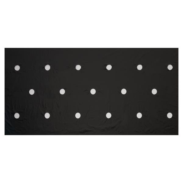 Takarófólia SALÁTÁKHOZ fekete 20 mikron 45x60mm-0,95x5m, ültetési lyukakkal