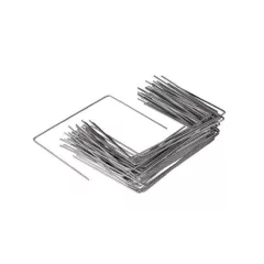   Leszúró tüske, talajtakaróhoz, fém, U-alakú, 20x25cm átm.4mm, 100db-os csomag egység