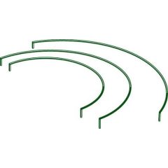 Műanyag virágtámasz, félkör, 4,5 mm x 45 cm (Nature)