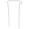 Növénytámasz, műanyaggal bevont fém, moduláris, H:100xD:30cm,