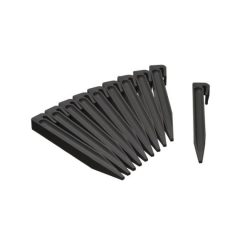   Leszúró tüske, ágyásszegélyhez, műanyag, 19,5x1,9x1,8cm 10db-os fekete