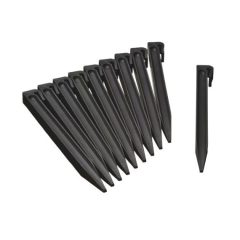   Leszúró tüske, ágyásszegélyhez,műanyag, 26,7x1,9x1,8cm 10db-os szett, fekete