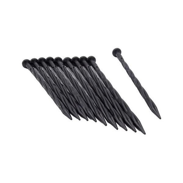Leszúró tüske, gyepszegélyezéshez, műanyag (6040673-hoz) 20 cm x 8mm fekete 10db/csom