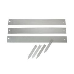   Ágyásszegély készlet rögzítővel, fém, hajlítható, matt szürke 10,2x91,4 cm