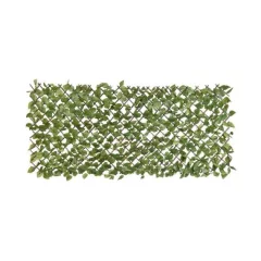   Kihúzható futtatórács műnövényekkel (babérpálma, zöld levél) 90x180 cm 