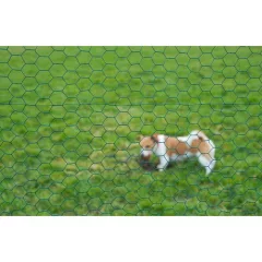 Hexaplast drótkerítés, zöld 25x25mm, 0,5mx2,5m