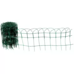   Metalex párizsi drótkerítés, műanyag, zöld, félmerev, 40 cm x 10 m