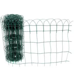   Metalex párizsi drótkerítés, műanyag, zöld, félmerev, 65 cm x 10 m