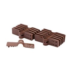   Rögzítő klipsz árnyékolóhálóhoz, nem visszabontható, barna 20 db (5cs/karton)