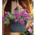 KENT virágtartó függőkosár szürke 22 x D35cm (Nature)