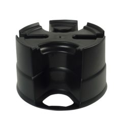 Esővízgyűjtő talp, fekete, 31,5x53cm (250l-hez)