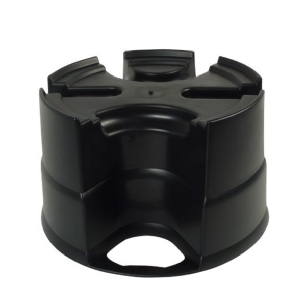 Esővízgyűjtő talp, fekete, 31,5x53cm (250l-hez)