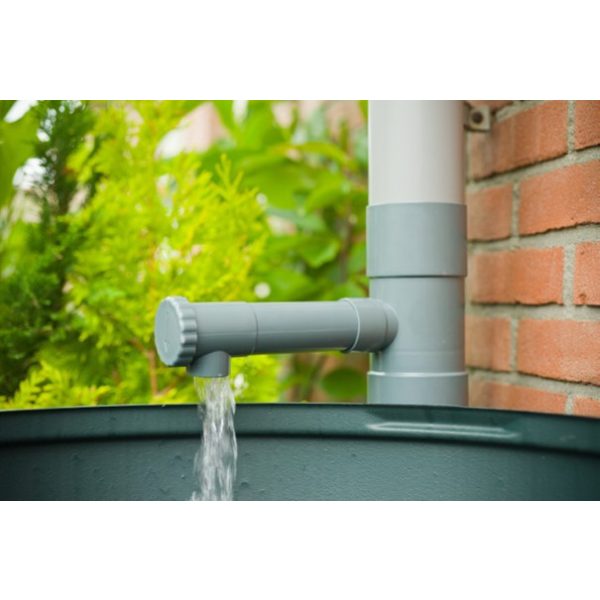 Esővízgyűjtő ereszcsatornához forgógombbal H17,5 x O8,5 cm