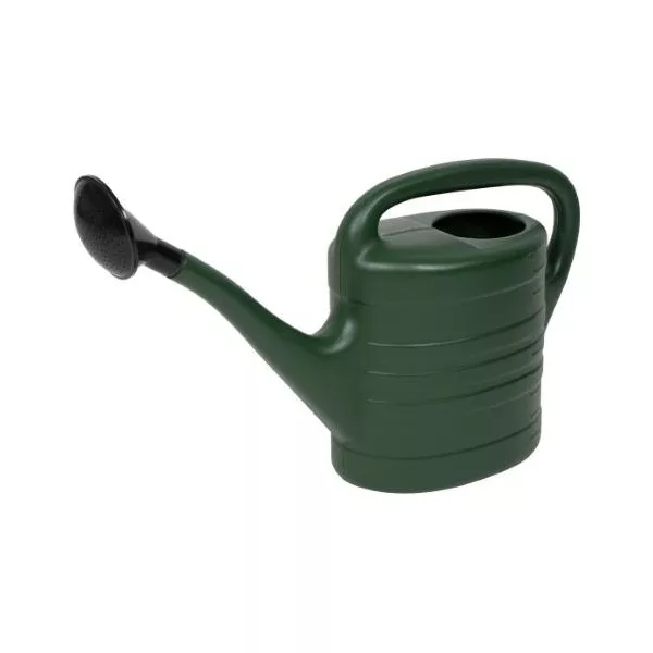 Öntözőkanna 10l sötét zöld, műanyag, szórófejjel