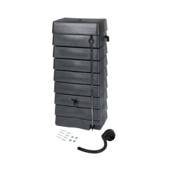 Esővízgyűjtő, 276l, antracit, műanyag, 135x60x40cm