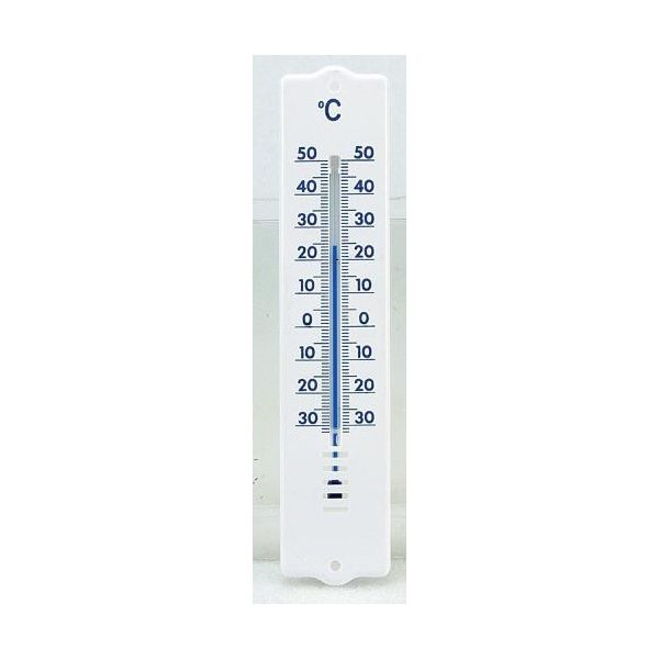 Fali hőmérő 30cmx4,5cm fehér