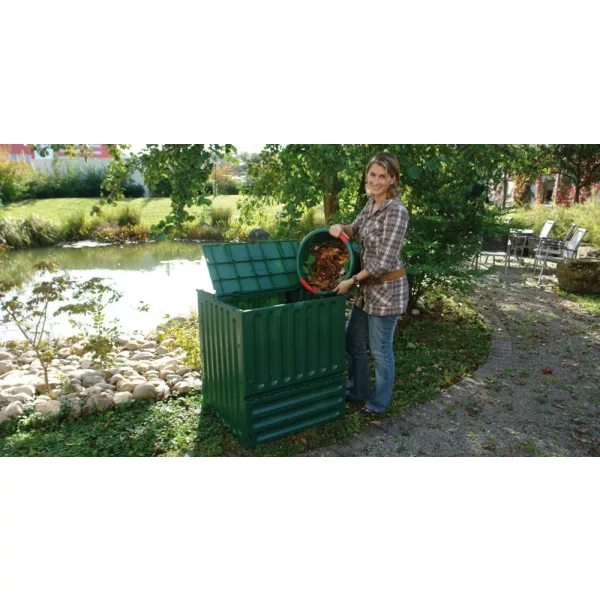 ECO-King komposztáló 600 literes zöld 80 x 80 cm (Garantia)