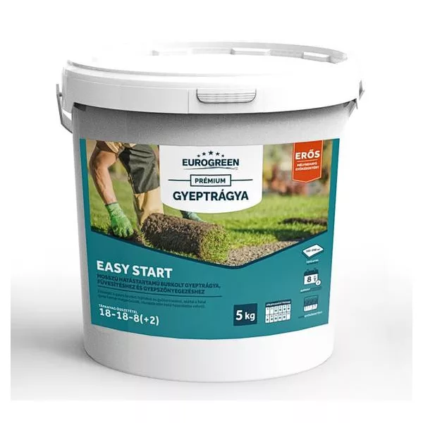 EUROGREEN Easy start indító gyeptrágya 5 kg (165-200 m2)