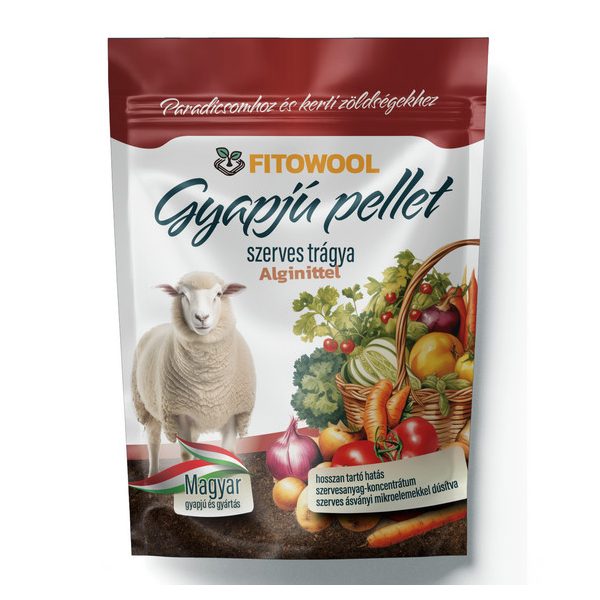 Fitowool gyapjú pellet paradicsomhoz és kerti zöldséghez 750g (12db/krt)