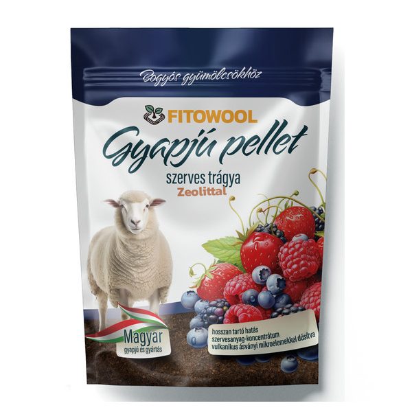 Fitowool gyapjú pellet bogyós gyümölcsökhöz 750g (12db/krt)