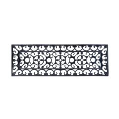 Gumi lábtörlő fekete 75x25cm