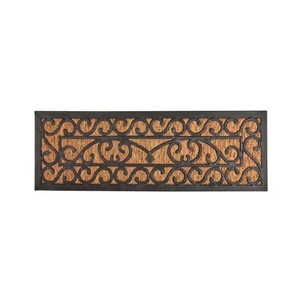 Kókuszrost lábtörlő, classic mintával 75x25 cm