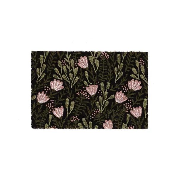 Kókuszrost lábtörlő virágos 60x40 cm