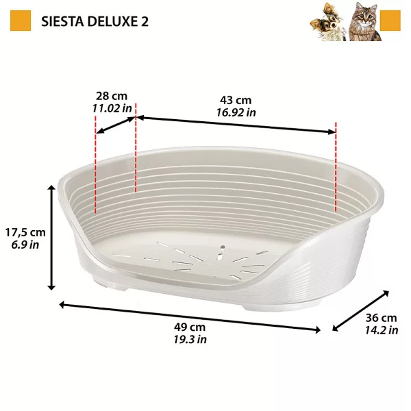 Ferplast Siesta Deluxe 2 fekhely fehér