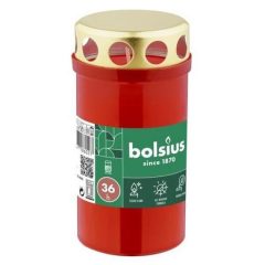 Bolsius mécses, piros NR3LS 36 órás