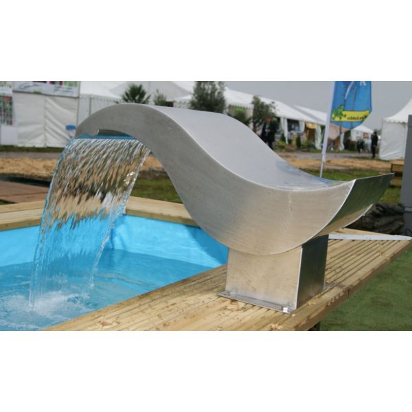 Birdy vízeséselem rozsdamentes acél LED világítással 35 x 60 x 30,5 cm