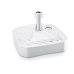 Napernyőtalp PVC, fehér, 39cm x 39 cm, 12l, 20-26 mm