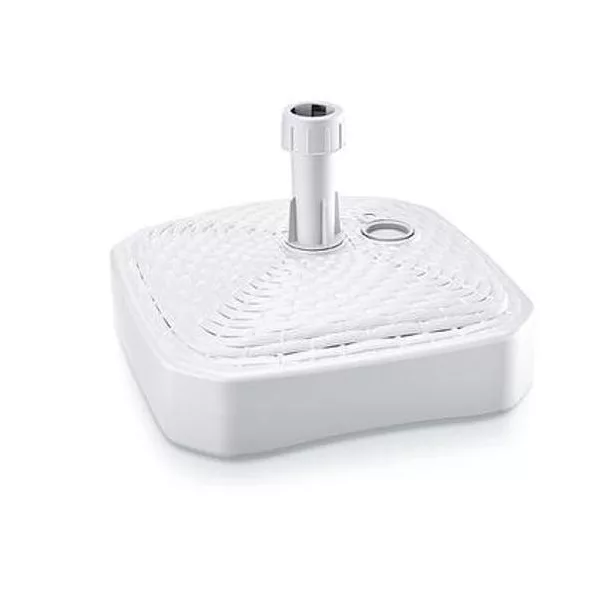 Napernyőtalp PVC, fehér, 39cm x 39 cm, 12l, 20-26 mm