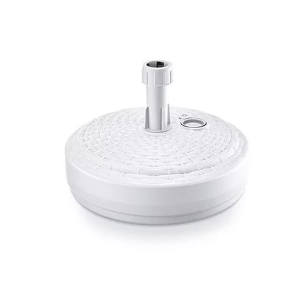 Napernyőtalp PVC, fehér, 39 cm, 10l, 20-26 mm