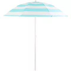   Napernyő DALIA türkiz-fehér 180 cm, 32/32 mm, dönthető csuklóval