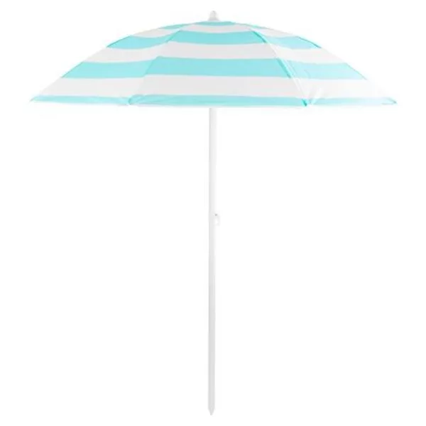 Napernyő DALIA türkiz-fehér 180 cm, 32/32 mm, dönthető csuklóval