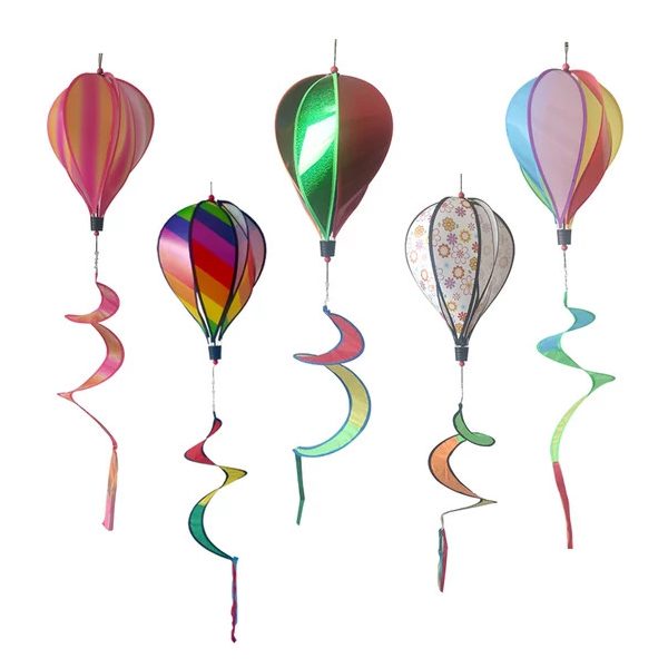 Madárriasztó ballon spirállal, csillogós 28x130cm