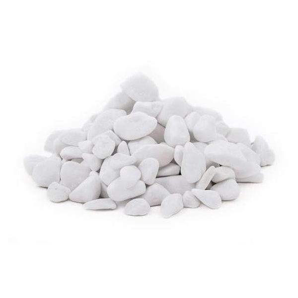 Thassos fehér márvány díszkavics 20 - 40 mm, 25 kg (60ks pal./1500kg)