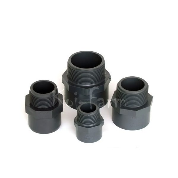 PVC külső menetes nyomóidom 40 x 50 x 1 ¼"