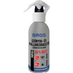   Bros Szúnyog és Kullancsriasztó trópusi, szórófejes 130ml (50% DEET) 12db/krt.